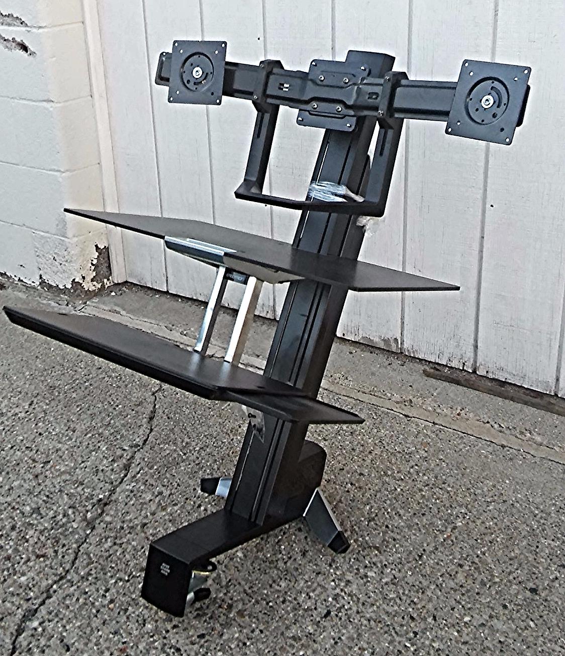 ERGOTRON 97-783 DUAL MONITOR & HANDLE with STAND FREESHIPPING