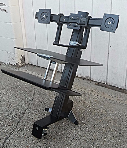 ERGOTRON 97-783 DUAL MONITOR & HANDLE with STAND FREESHIPPING