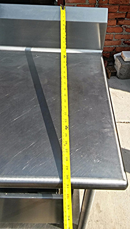 KEVRY 78x30x41 COMMERCIAL KITCHEN HEAVY STEEL PREP TABLE DRAWER TOP BOTTOM SHELF