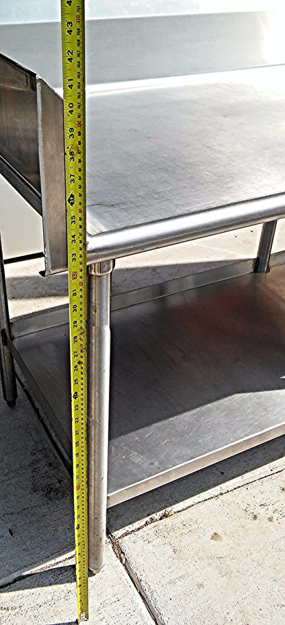KEVRY 78x30x41 COMMERCIAL KITCHEN HEAVY STEEL PREP TABLE DRAWER TOP BOTTOM SHELF
