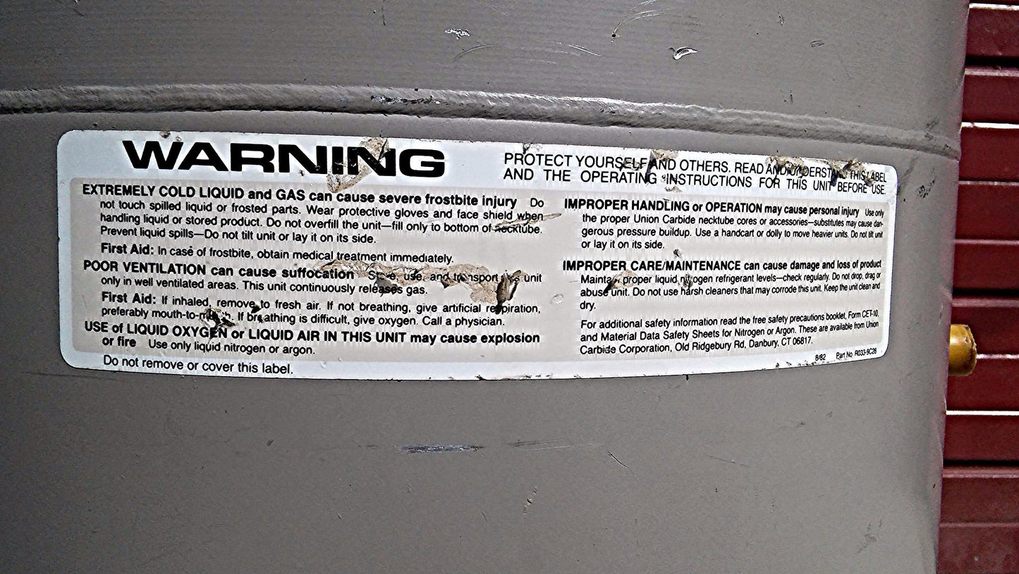 UNION CARBIDE 12 Gallon LR-40CRYOGENIC TANK COMPLETE ALL 6 INSERTS FREE SHIPPING