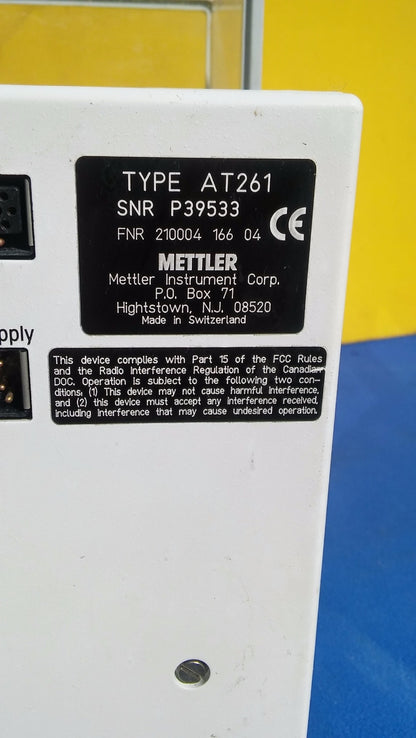 METTLER TOLEDO TYPE AT261 BALANCE PERFECT OPERATION TOP GLASS BROKEN FREE SHIP
