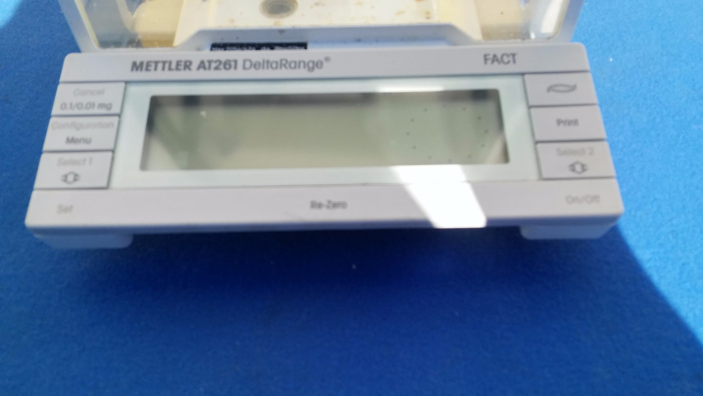 METTLER TOLEDO TYPE AT261 BALANCE PERFECT OPERATION TOP GLASS BROKEN FREE SHIP