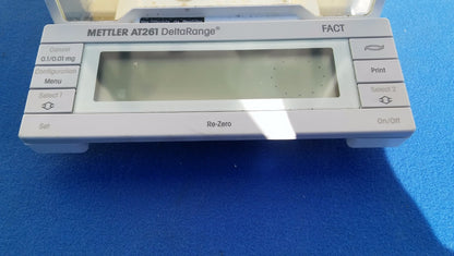 METTLER TOLEDO TYPE AT261 BALANCE PERFECT OPERATION TOP GLASS BROKEN FREE SHIP