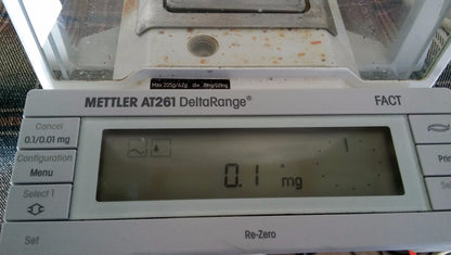METTLER TOLEDO TYPE AT261 BALANCE PERFECT OPERATION TOP GLASS BROKEN FREE SHIP