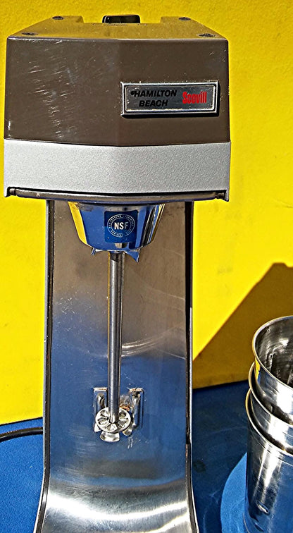 HAMILTON BEACH COMMERCIAL 3 SPEED MALT MILK SHAKER DRINK MIXER 936 + CUPS SPOONS