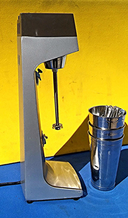 HAMILTON BEACH COMMERCIAL 3 SPEED MALT MILK SHAKER DRINK MIXER 936 + CUPS SPOONS