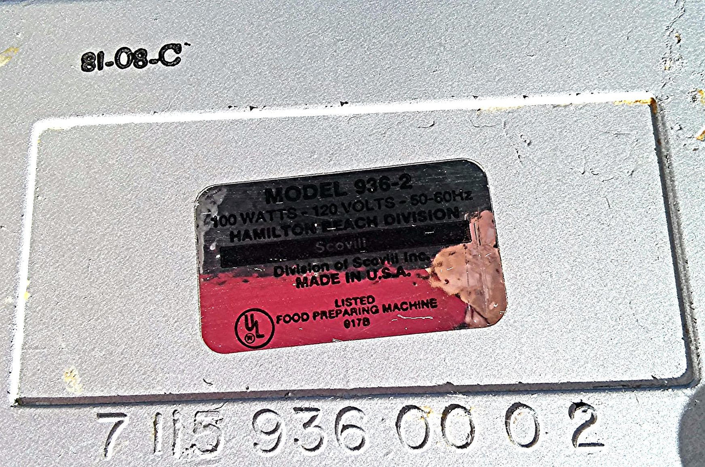 HAMILTON BEACH COMMERCIAL 3 SPEED MALT MILK SHAKER DRINK MIXER 936 + CUPS SPOONS