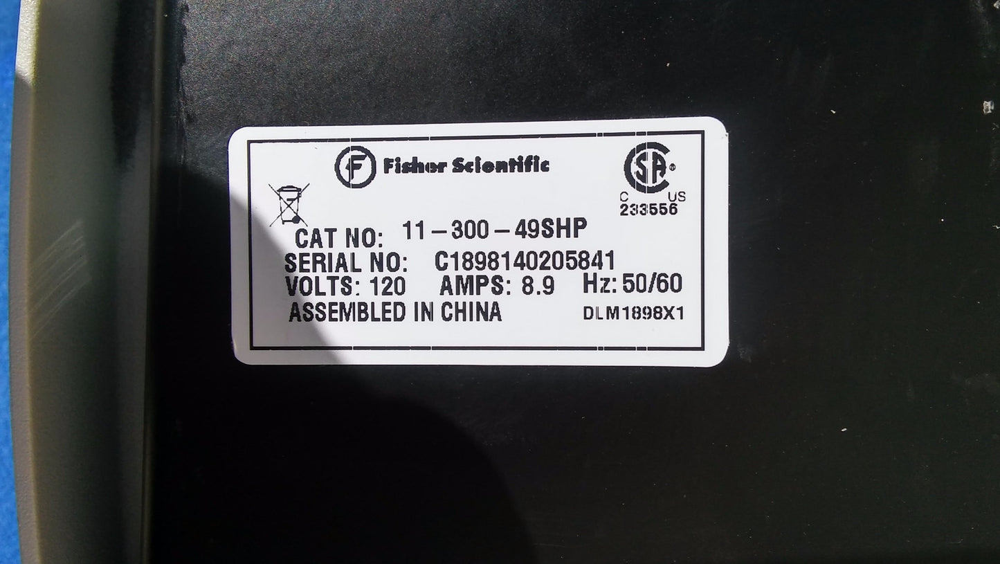 FISHER SCIENTIFIC DIGITAL STIR HOT PLATE ISOTEMP MODEL 11-300-49SHP For Parts