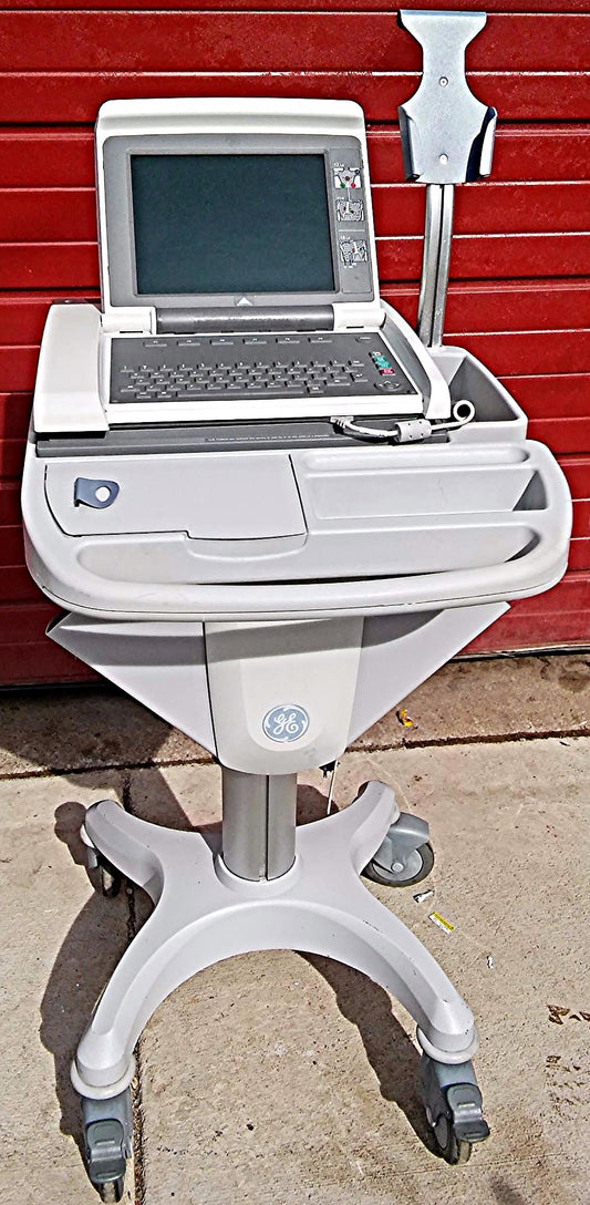 COMPLETE GE MARQUETTE MAC 5000 & SOFTWARE LEADS RESTING ECG EKG SYSTEM FREE SHIP