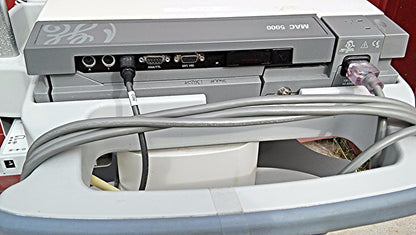 COMPLETE GE MARQUETTE MAC 5000 & SOFTWARE LEADS RESTING ECG EKG SYSTEM FREE SHIP