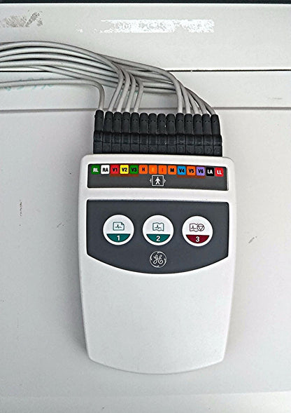 COMPLETE GE MARQUETTE MAC 5000 & SOFTWARE LEADS RESTING ECG EKG SYSTEM FREE SHIP