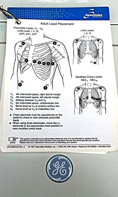 COMPLETE GE MARQUETTE MAC 5000 & SOFTWARE LEADS RESTING ECG EKG SYSTEM FREE SHIP