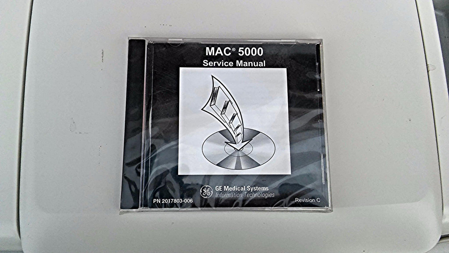 COMPLETE GE MARQUETTE MAC 5000 & SOFTWARE LEADS RESTING ECG EKG SYSTEM FREE SHIP