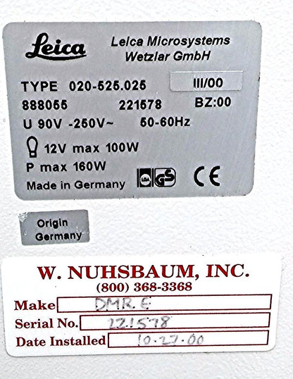 LEICA DMRE SCANNING CONFOCAL EPI-FLUORESCENCE MICROSCOPE Power Supply FREESHIP