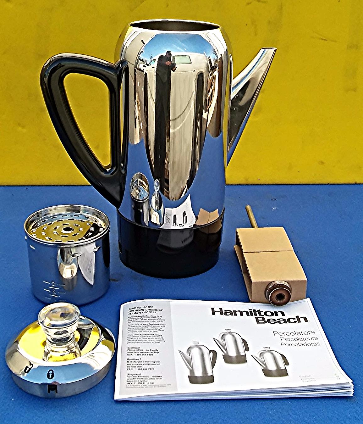 HAMILTON BEACH Model 40622 12 CUP PERCOLATOR KETTLE  40622 FREE SHIP