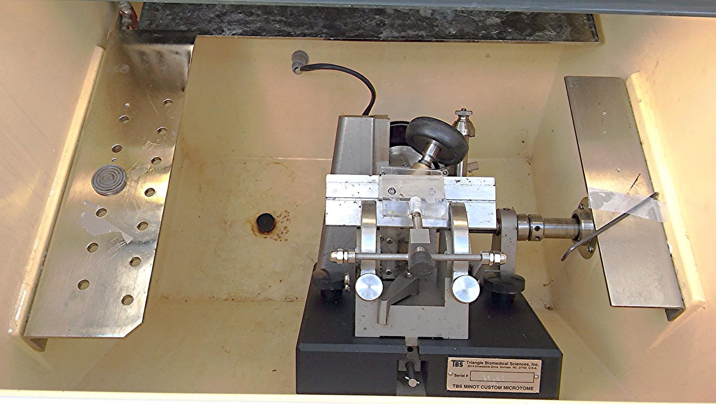 TBS TRIANGLE BIOMEDICAL MINOTOME PLUS REFRIGERATED MICROTOME WATCHVIDEO FREESHIP
