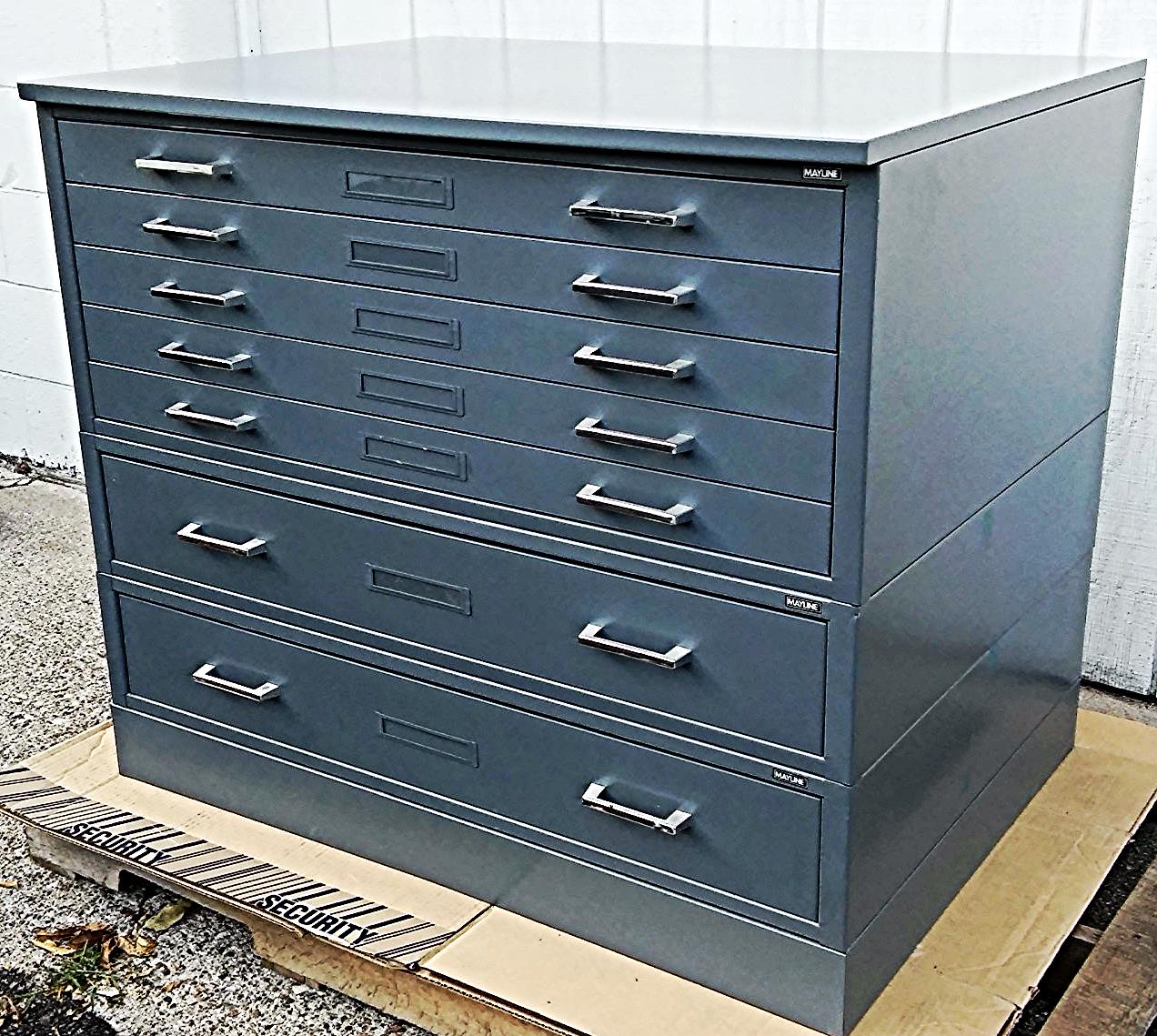 MAYLINE BASE PLUS 5 DRAWER MAP FLAT FILE 56 x 40 deep PERFECT!