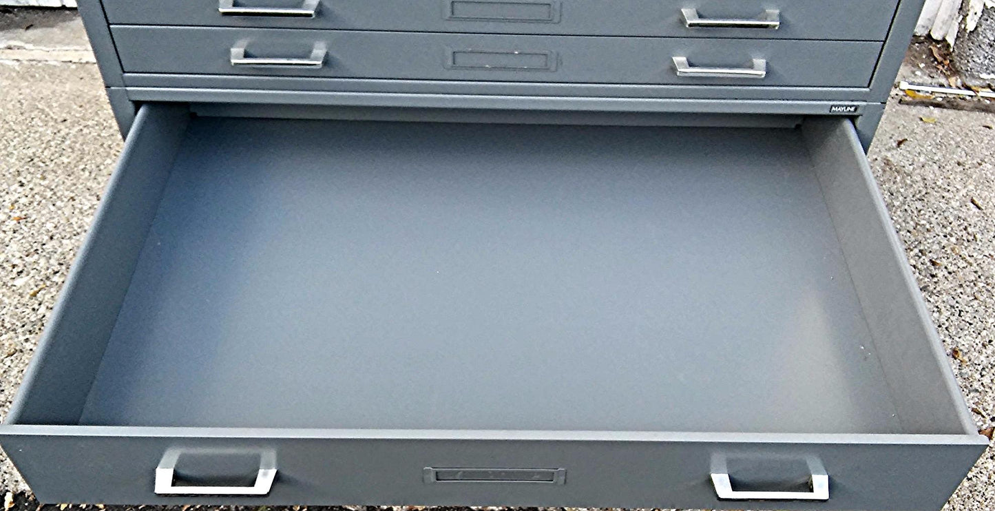 MAYLINE BASE PLUS 5 DRAWER MAP FLAT FILE 56 x 40 deep PERFECT!