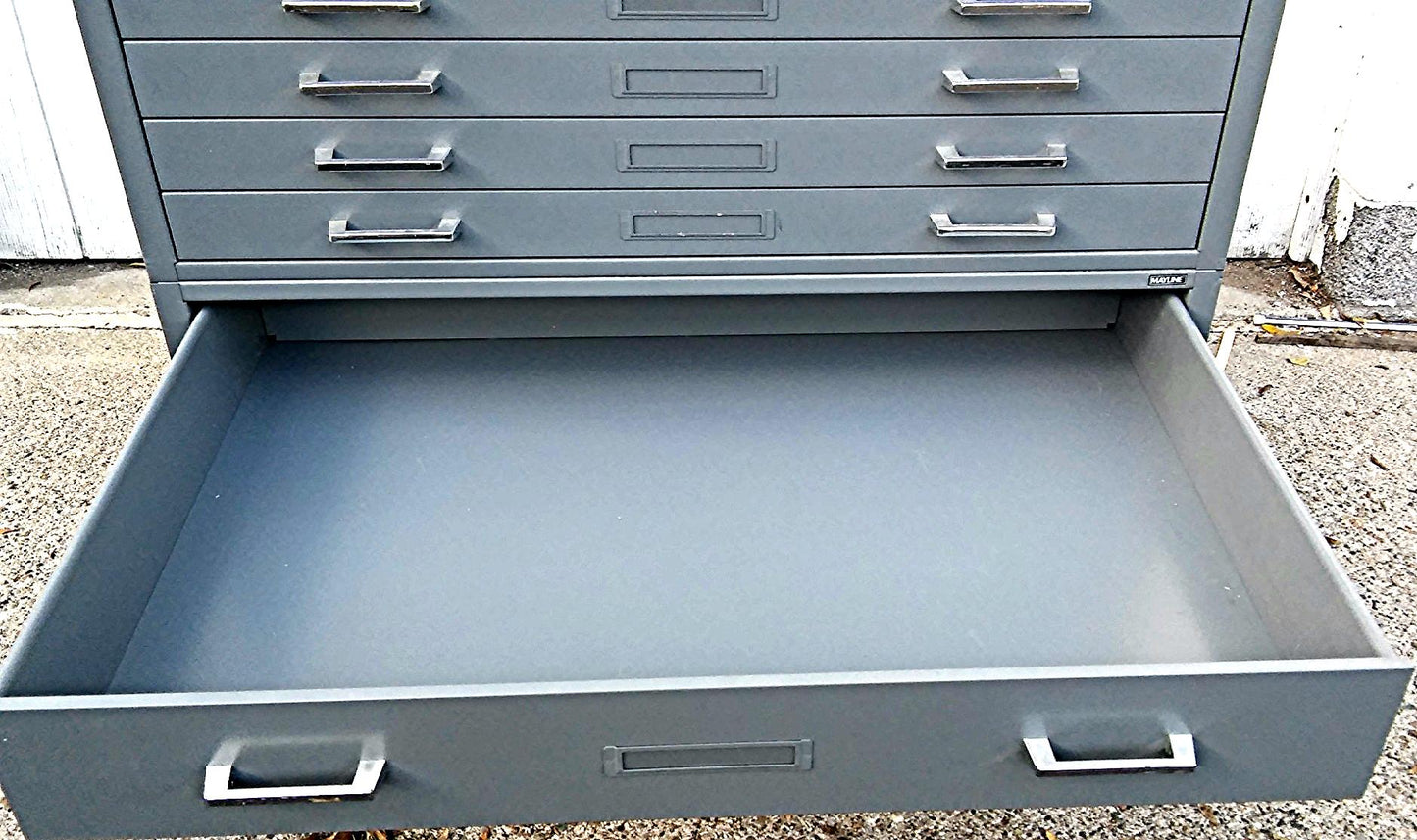 MAYLINE BASE PLUS 5 DRAWER MAP FLAT FILE 56 x 40 deep PERFECT!