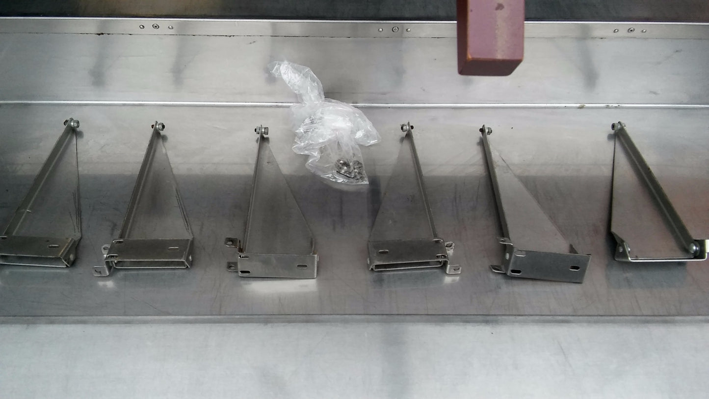 ATLAS METAL IND SET-N-SERVE ICED SALAD FOOD COLD BAR BUFFET 2 SIDE TRAY & HOOD j