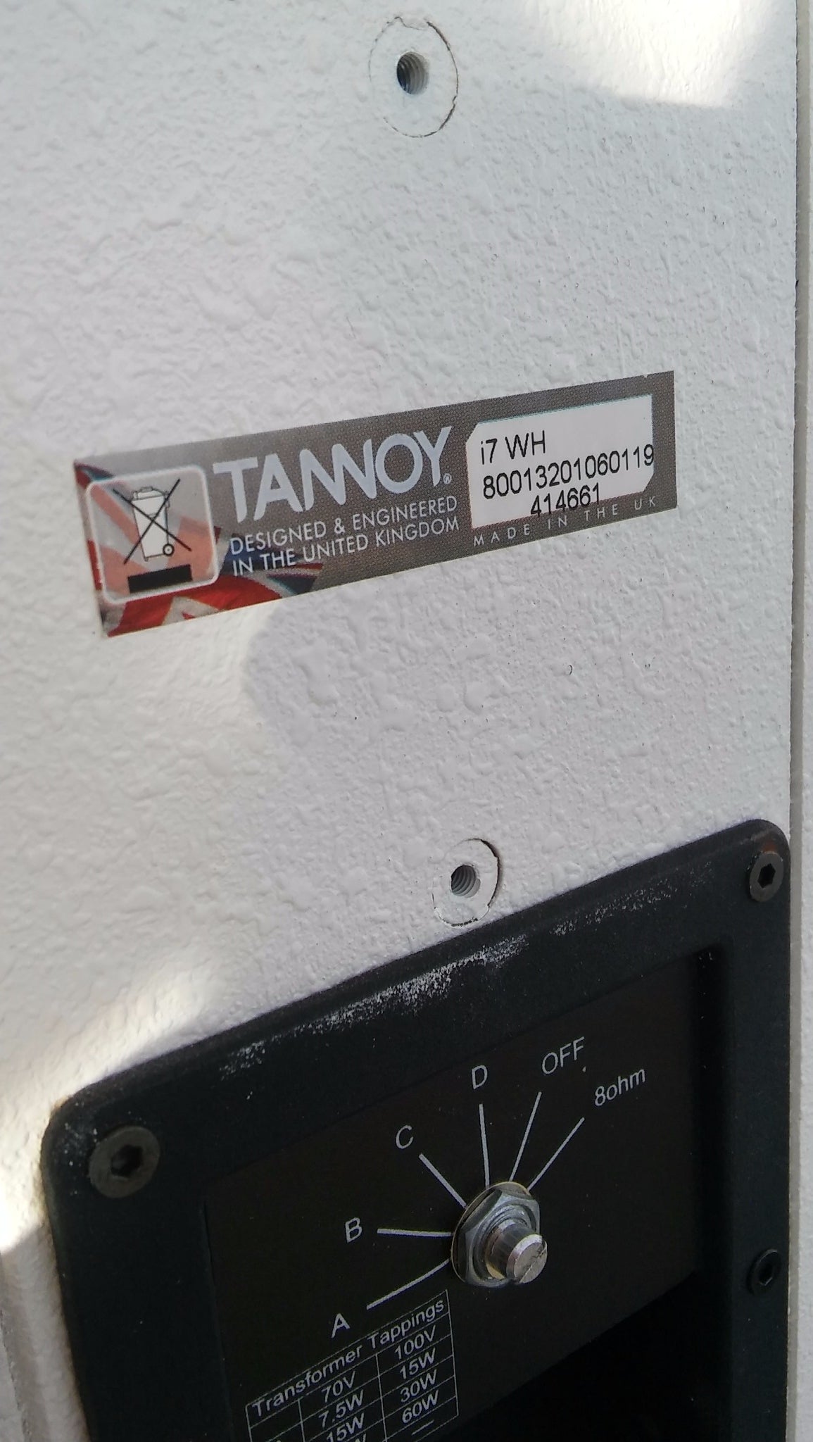 4 TANNOY i7 WH COLUMN ARRAY STYLE SPEAKERS WORKING PERFECT WATCH VIDEO FREE SHIP