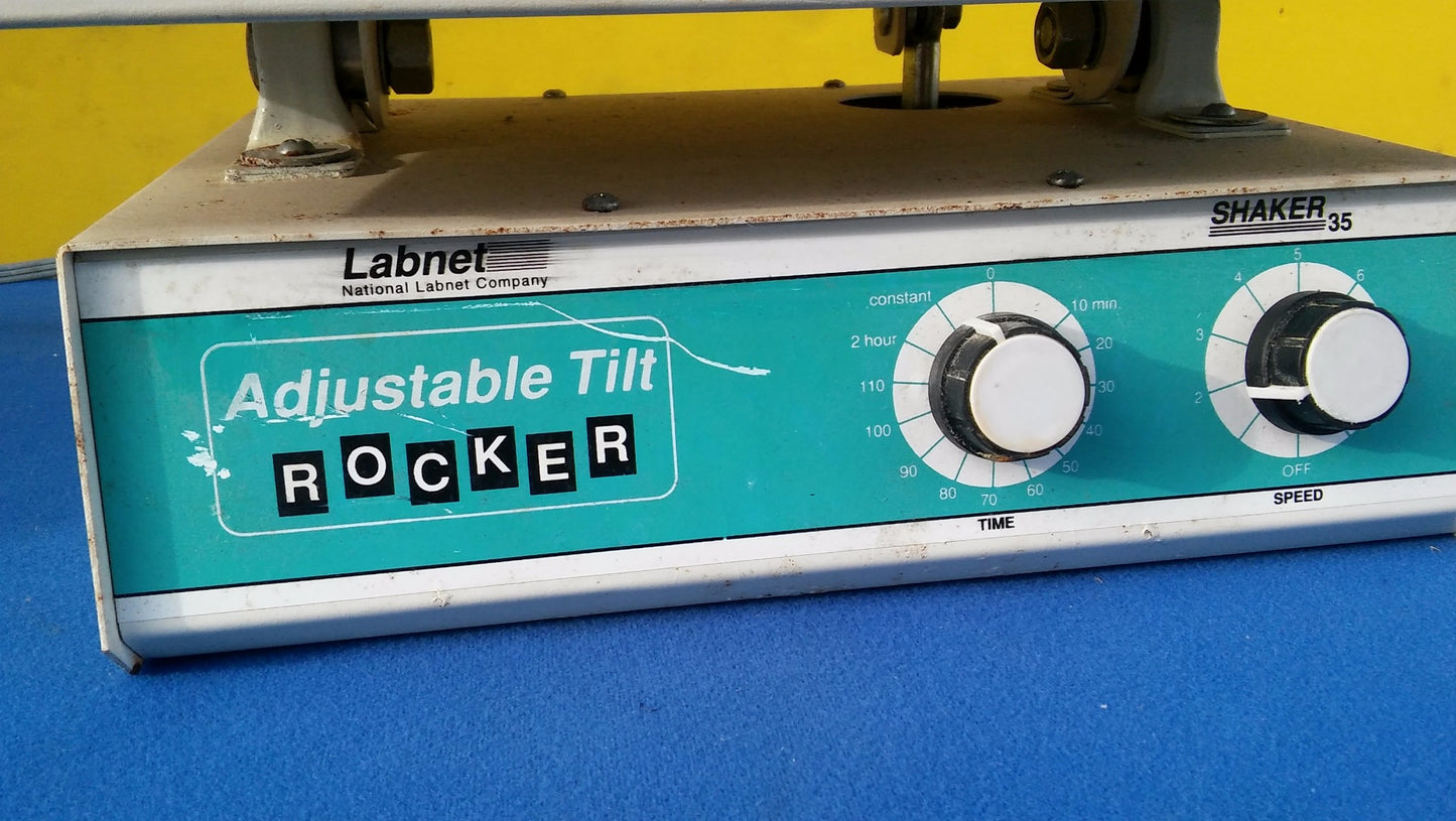 LABNET SHAKER 35 MODEL S-2035 ADJUSTABLE TILT ROKER PERFECT WATCH VIDEO FREESHIP