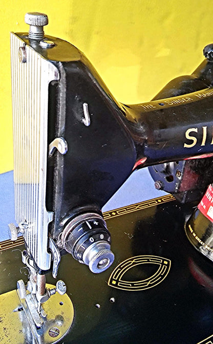1955 SINGER MODEL 99K SEWING MACHINE EK966509 PERFECT WATCH VIDEO FREESHIP