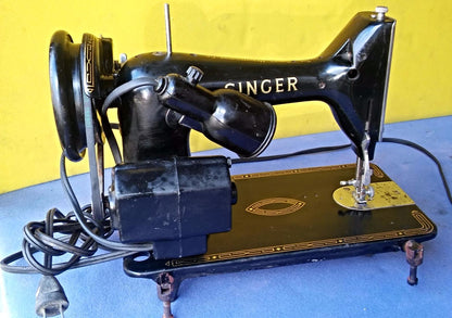 1955 SINGER MODEL 99K SEWING MACHINE EK966509 PERFECT WATCH VIDEO FREESHIP