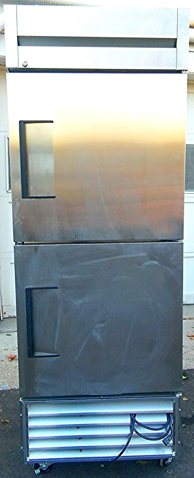 TRUE TS-28-2-G-2-PT GLASS DOOR PASS THRU COOLER REFRIGERATOR WATCHVIDEO FREESHIP