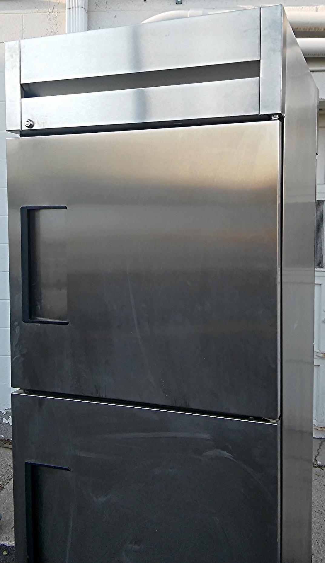 TRUE TS-28-2-G-2-PT GLASS DOOR PASS THRU COOLER REFRIGERATOR WATCHVIDEO FREESHIP