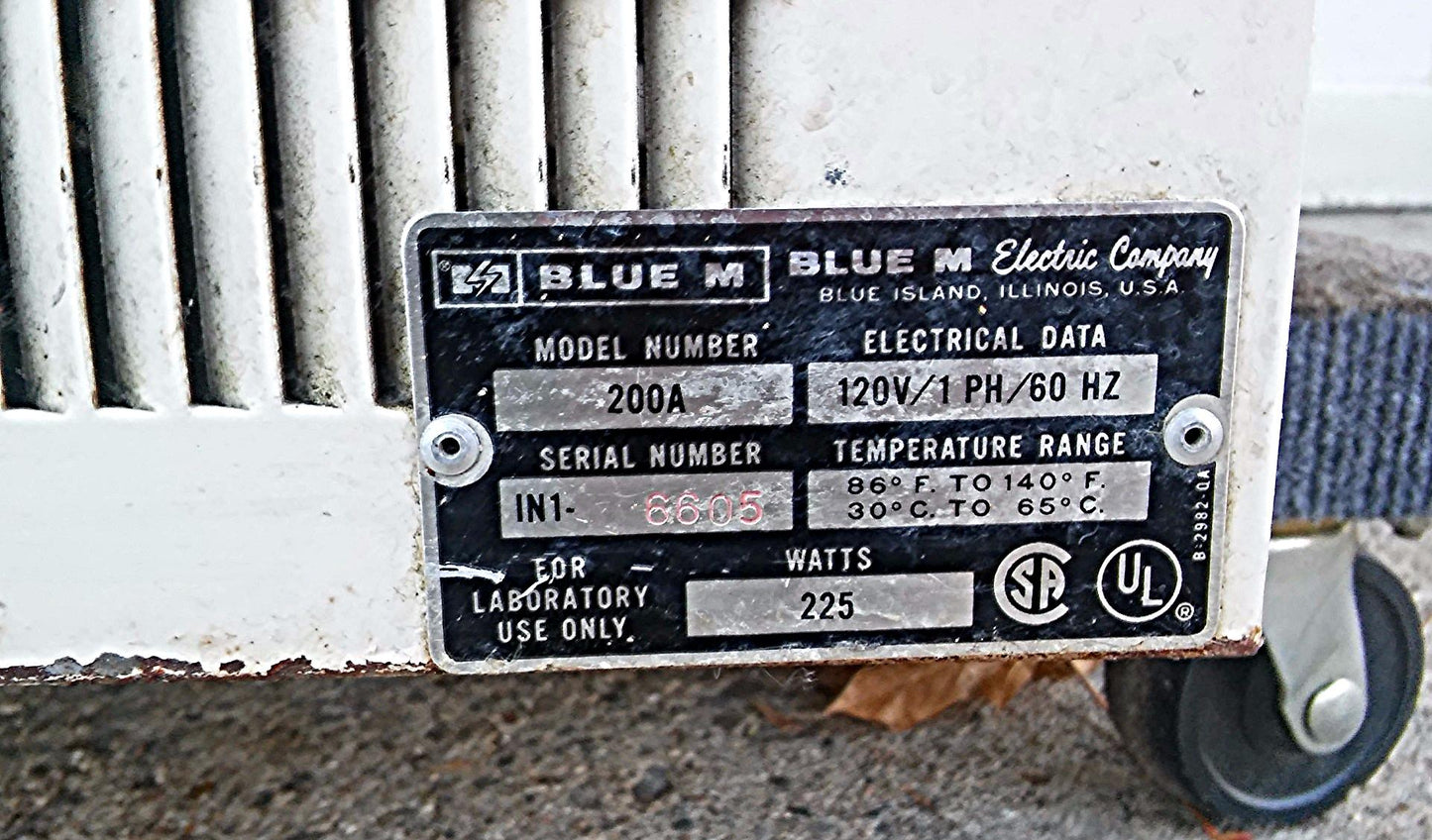 BLUE M MODEL 200 A GRAVITY INCUBATOR FREE SHIP