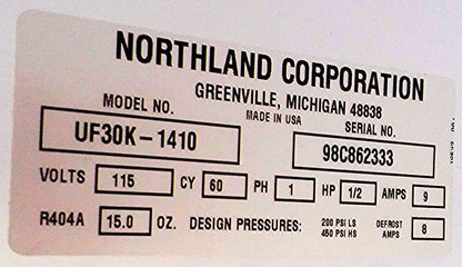 NORTHWEST IMPERIAL Y2K UF30K-1410 COMMERCIAL RESTAURANT KITCHEN FREEZER FREESHIP