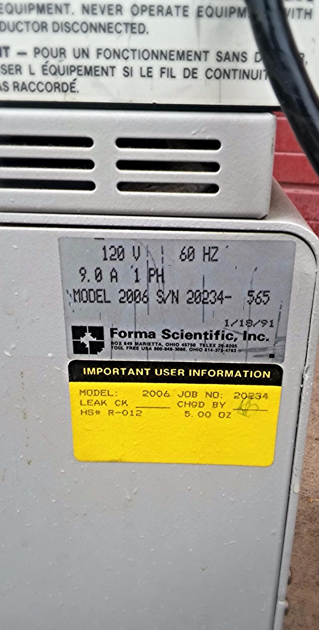 FORMA SCIENTIFIC DIGITAL WATER BATH  AND CIRCULATOR MODEL 2006  CH/P FREE SHIP