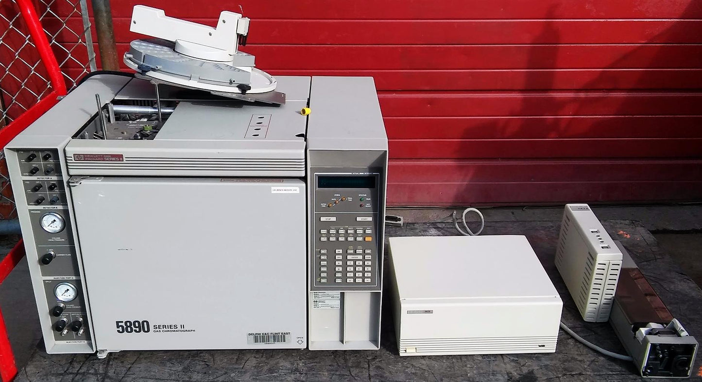 HEWLETT PACKARD 5890 SERIES II GAS CHROMATOGRAPH 7673 AUTOSAMPLER FREESHIPPING