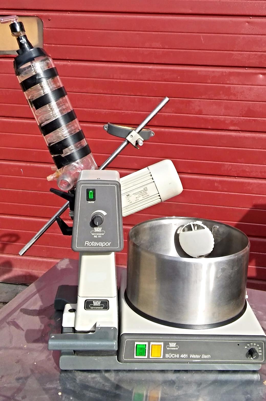 BUCHI RE-111 ROTAVAPOR & 461 WATER BATH  FREE SHIP