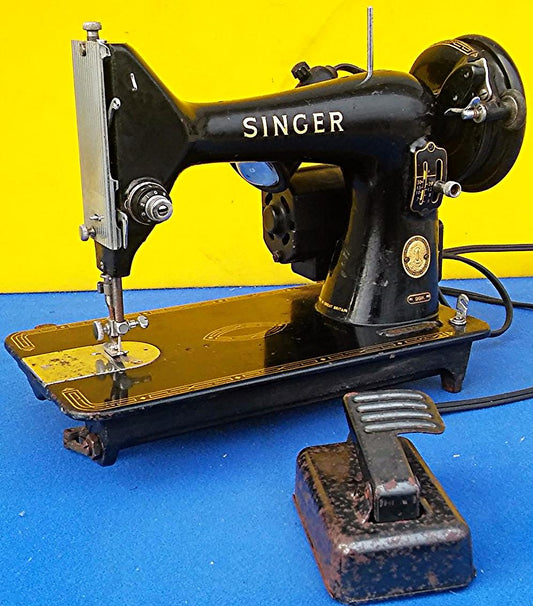 1955 SINGER MODEL 99K SEWING MACHINE EK966509 PERFECT WATCH VIDEO FREESHIP