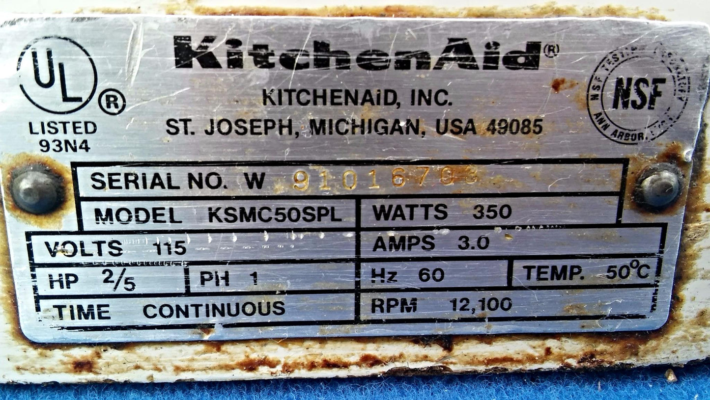 CLASSIC  HARD TO FIND KITCHENAID KSMC50SPL MIXER FREE SHIP