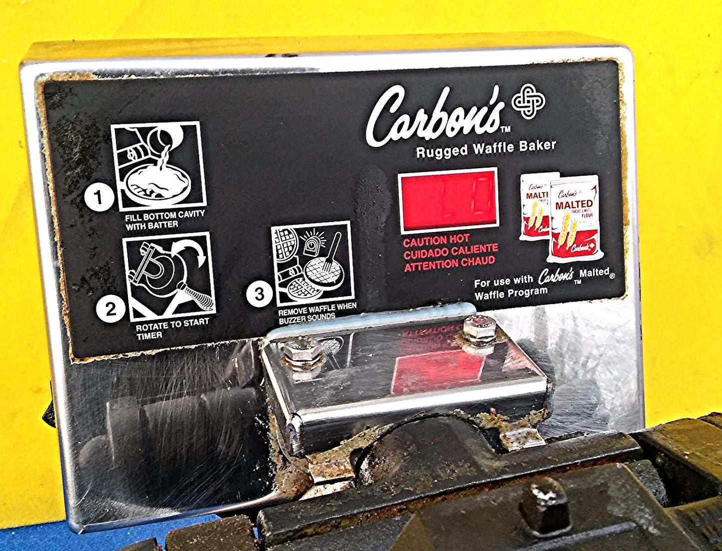 CARBON'S RUGGED WAFFLE MAKER FREE SHIP