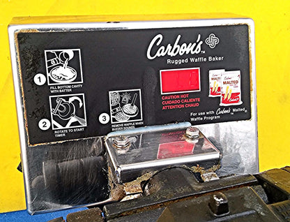 CARBON'S RUGGED WAFFLE MAKER FREE SHIP