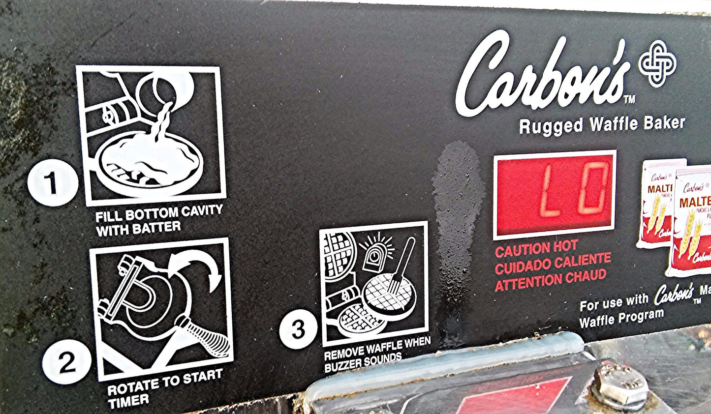 CARBON'S RUGGED WAFFLE MAKER FREE SHIP