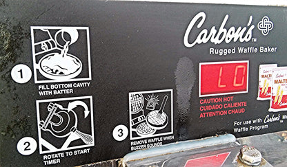 CARBON'S RUGGED WAFFLE MAKER FREE SHIP