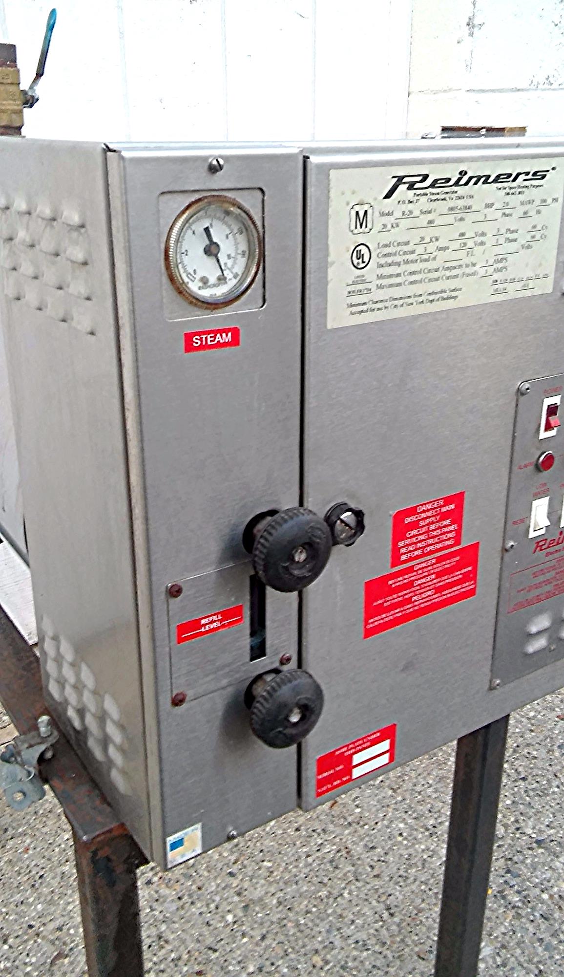 REIMERS ELECTRA STEAM ELECTRIC BOILER STEAMER R-20 PERFECT CONDIT FREE SHIPPING