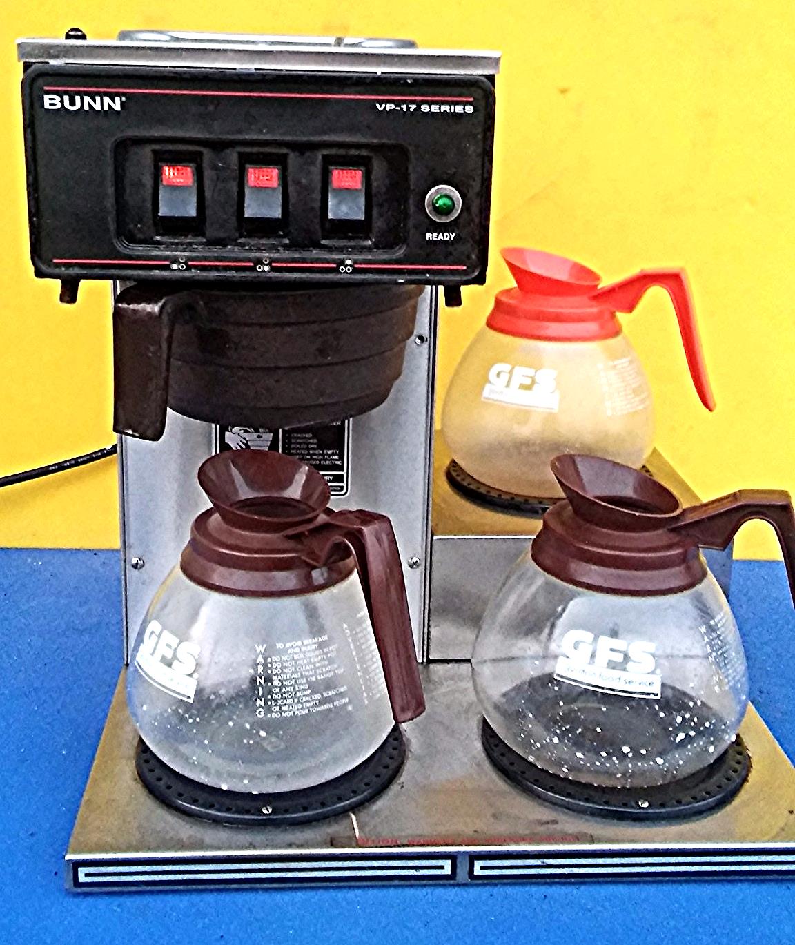 BUNN VP17 - 3 COMMERCIAL COFFEE MAKER FREE SHIP