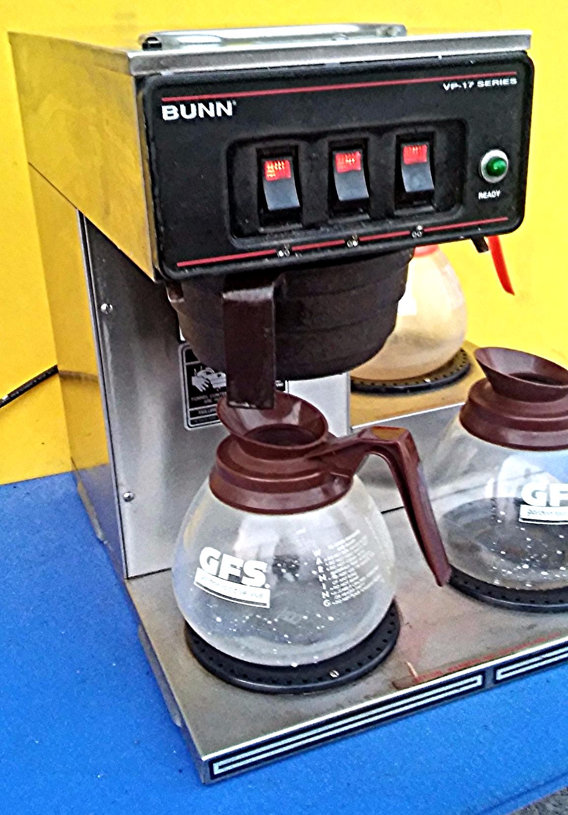 BUNN VP17 - 3 COMMERCIAL COFFEE MAKER FREE SHIP