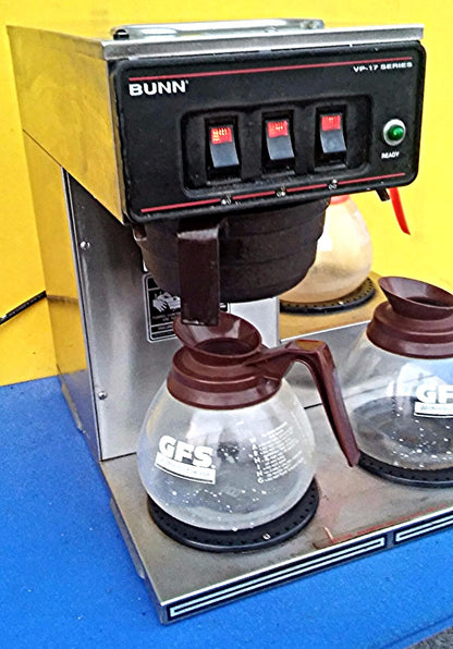 BUNN VP17 - 3 COMMERCIAL COFFEE MAKER FREE SHIP