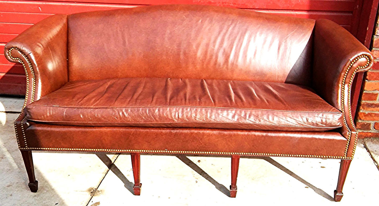 CABOT WRENN LEATHER BERWICK SOFA IN VERY GOOD CONDITION FREE SHIPPING