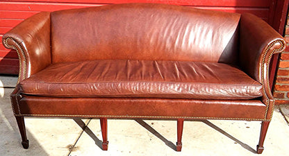 CABOT WRENN LEATHER BERWICK SOFA IN VERY GOOD CONDITION FREE SHIPPING