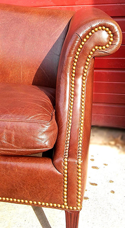 CABOT WRENN LEATHER BERWICK SOFA IN VERY GOOD CONDITION FREE SHIPPING