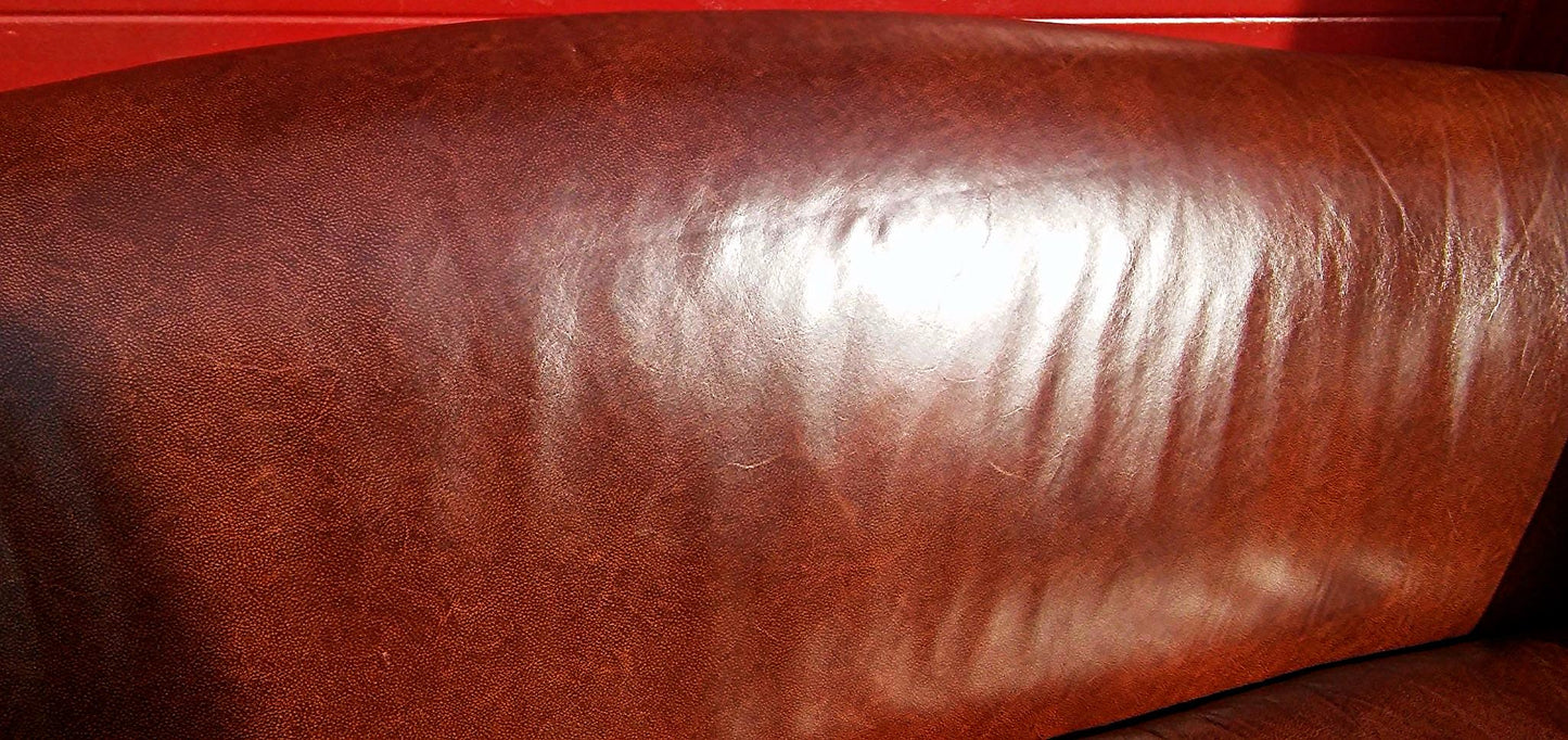 CABOT WRENN LEATHER BERWICK SOFA IN VERY GOOD CONDITION FREE SHIPPING